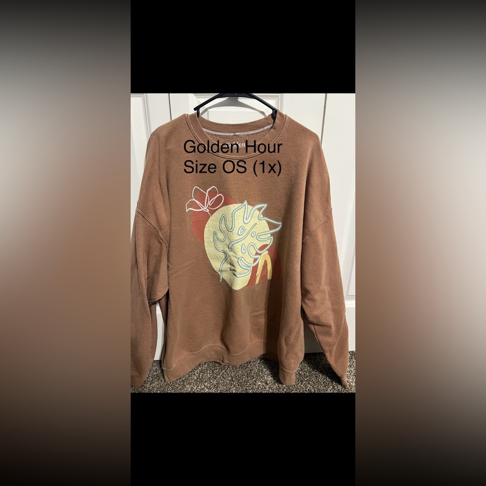 Golden Hour brown sweatshirt